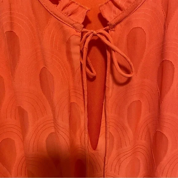 Ophelia Roe Women’s Tunic Blouse Size 2X Boho Flowy Peasant Tiered - Picture 4 of 12